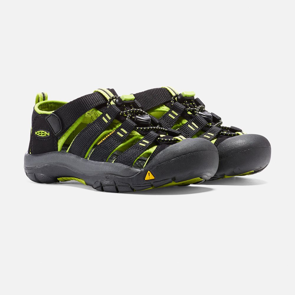 Sandales Keen Enfant Noir/Vert | Newport H2 | GNYMA-5378